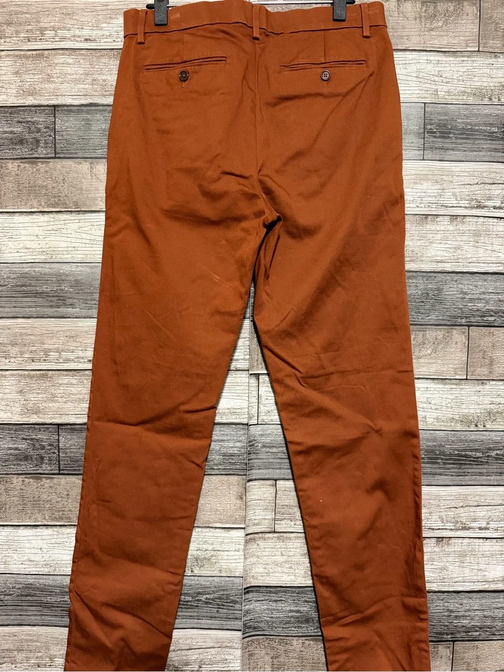Banana Republic Slim Fit Traveler Chino Pants Men’s 33x34 Burnt Orange